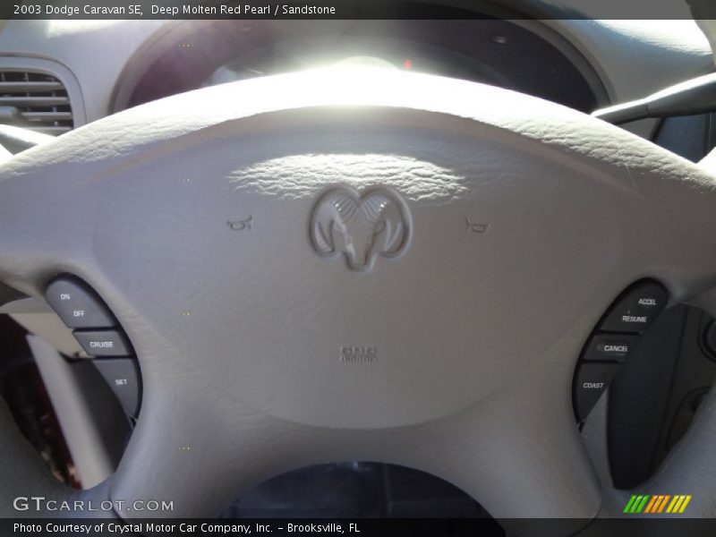 Deep Molten Red Pearl / Sandstone 2003 Dodge Caravan SE