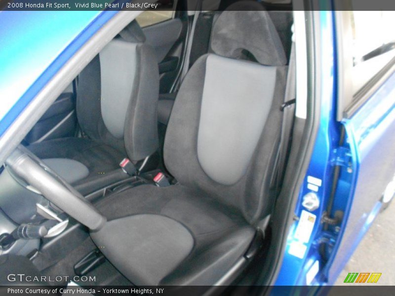 Vivid Blue Pearl / Black/Grey 2008 Honda Fit Sport