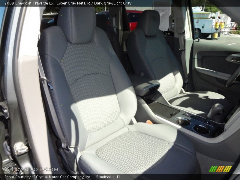 Cyber Gray Metallic / Dark Gray/Light Gray 2009 Chevrolet Traverse LS