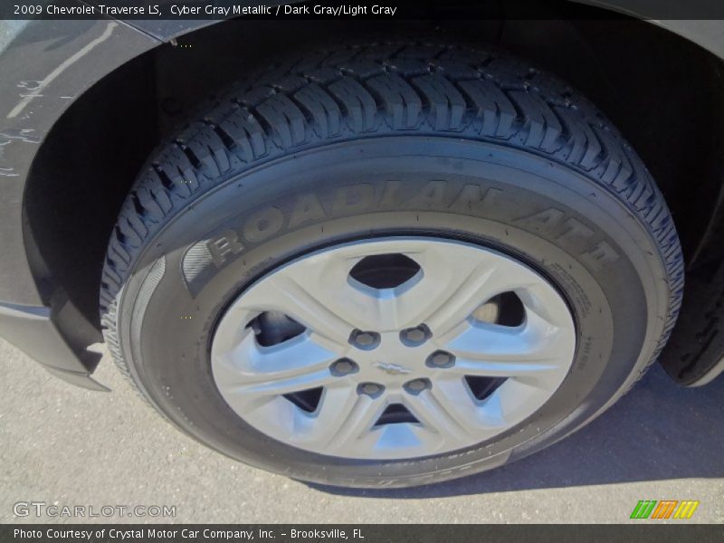 Cyber Gray Metallic / Dark Gray/Light Gray 2009 Chevrolet Traverse LS