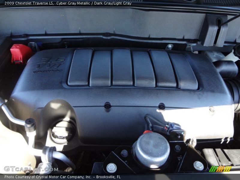 Cyber Gray Metallic / Dark Gray/Light Gray 2009 Chevrolet Traverse LS