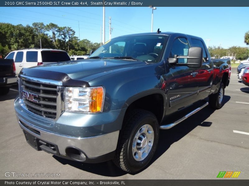 Stealth Gray Metallic / Ebony 2010 GMC Sierra 2500HD SLT Crew Cab 4x4