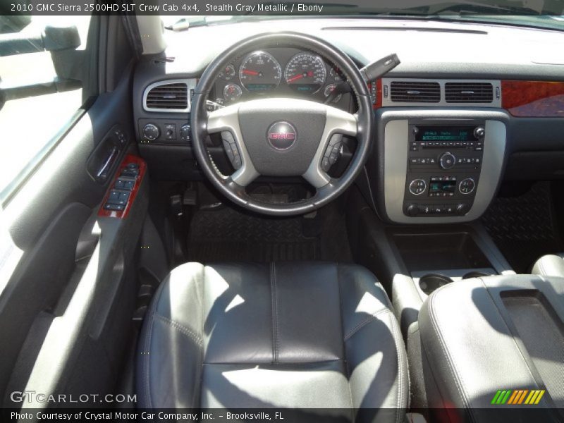 Stealth Gray Metallic / Ebony 2010 GMC Sierra 2500HD SLT Crew Cab 4x4