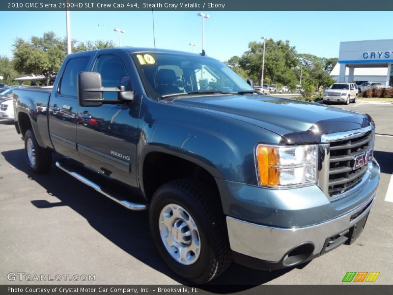 Stealth Gray Metallic / Ebony 2010 GMC Sierra 2500HD SLT Crew Cab 4x4