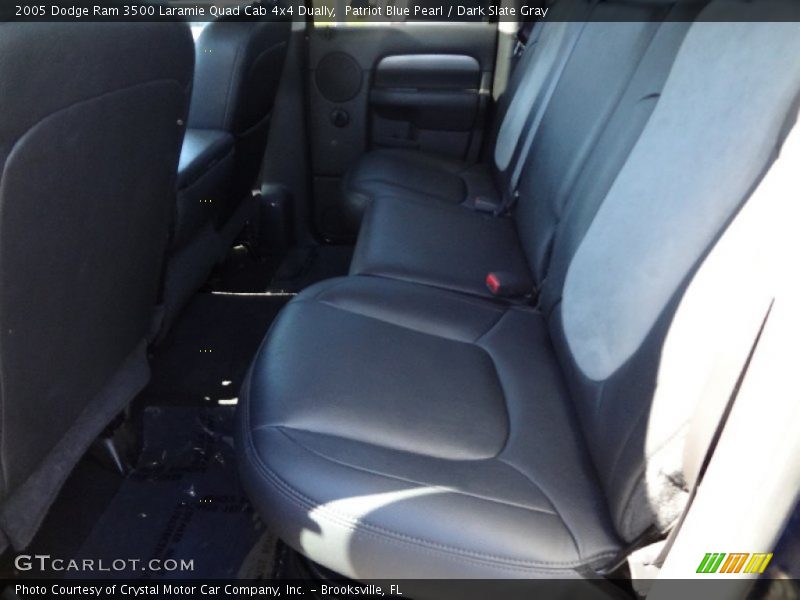 Patriot Blue Pearl / Dark Slate Gray 2005 Dodge Ram 3500 Laramie Quad Cab 4x4 Dually