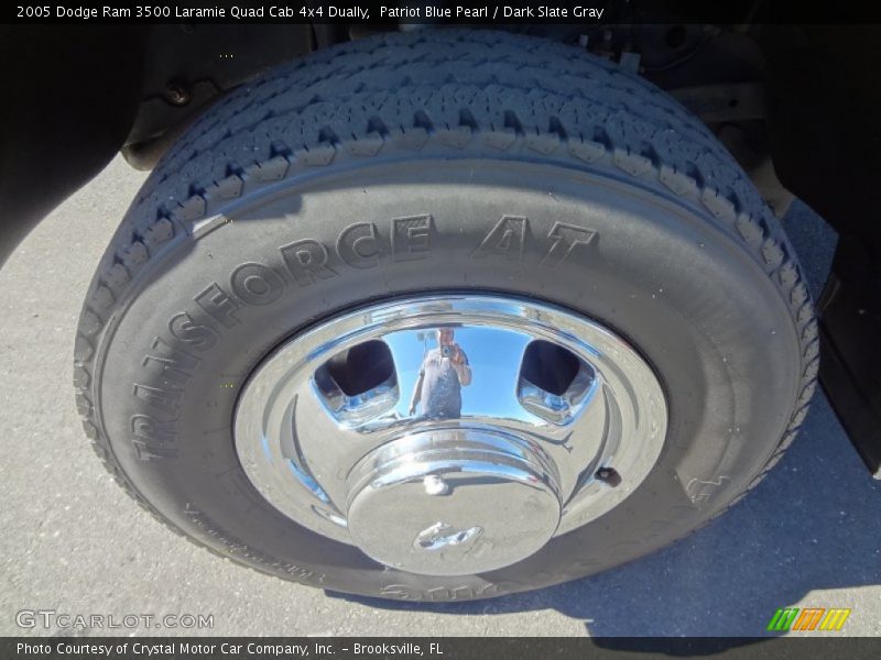 Patriot Blue Pearl / Dark Slate Gray 2005 Dodge Ram 3500 Laramie Quad Cab 4x4 Dually