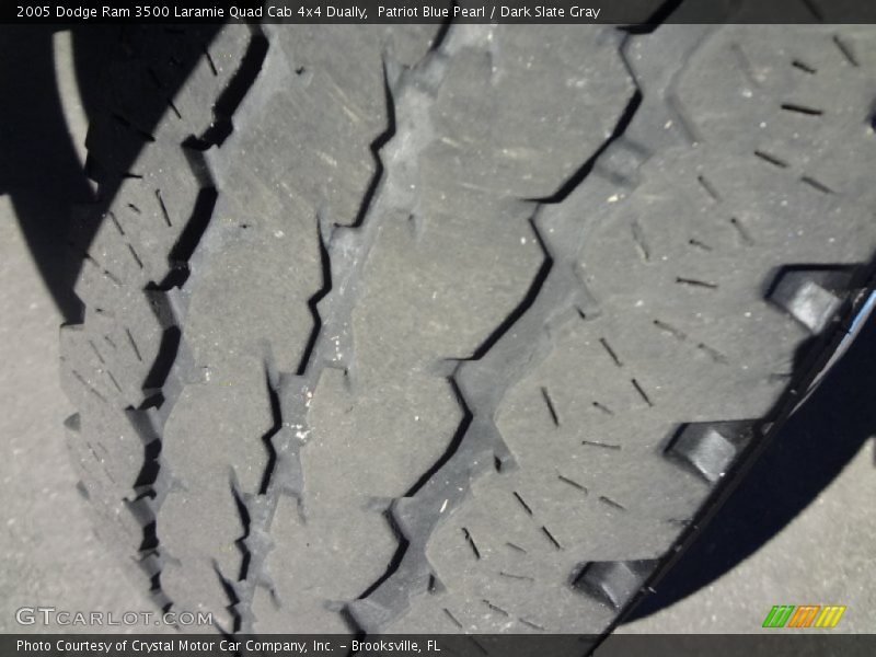 Patriot Blue Pearl / Dark Slate Gray 2005 Dodge Ram 3500 Laramie Quad Cab 4x4 Dually