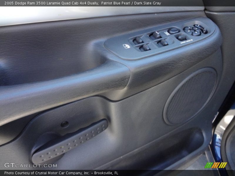 Patriot Blue Pearl / Dark Slate Gray 2005 Dodge Ram 3500 Laramie Quad Cab 4x4 Dually