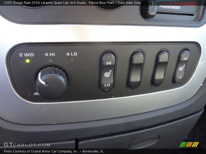 Patriot Blue Pearl / Dark Slate Gray 2005 Dodge Ram 3500 Laramie Quad Cab 4x4 Dually