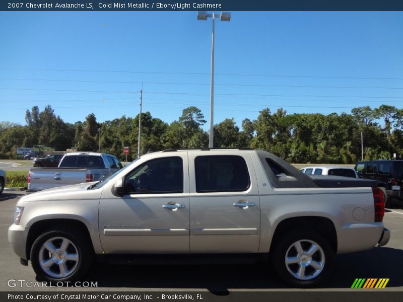 Gold Mist Metallic / Ebony/Light Cashmere 2007 Chevrolet Avalanche LS