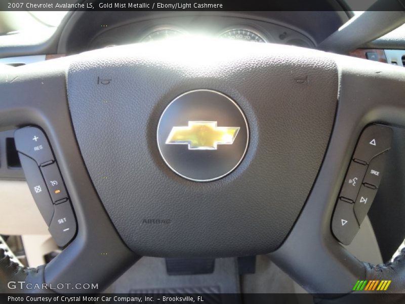 Gold Mist Metallic / Ebony/Light Cashmere 2007 Chevrolet Avalanche LS
