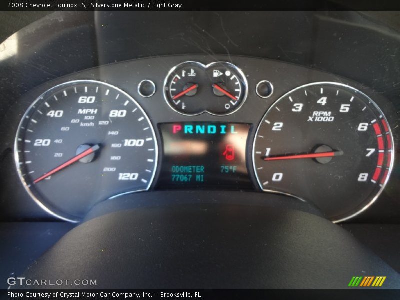 Silverstone Metallic / Light Gray 2008 Chevrolet Equinox LS