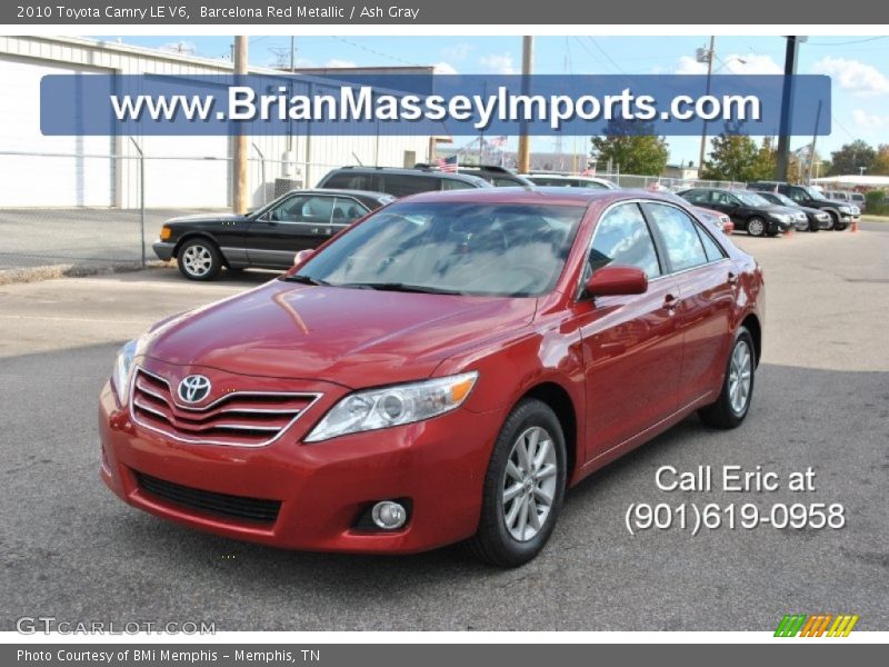Barcelona Red Metallic / Ash Gray 2010 Toyota Camry LE V6