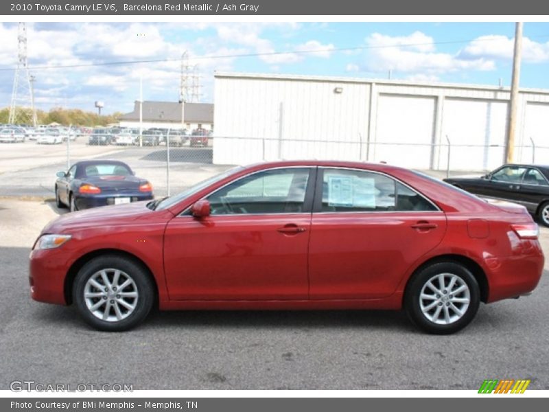 Barcelona Red Metallic / Ash Gray 2010 Toyota Camry LE V6