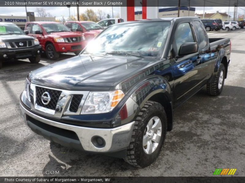 Super Black / Graphite 2010 Nissan Frontier SE V6 King Cab 4x4
