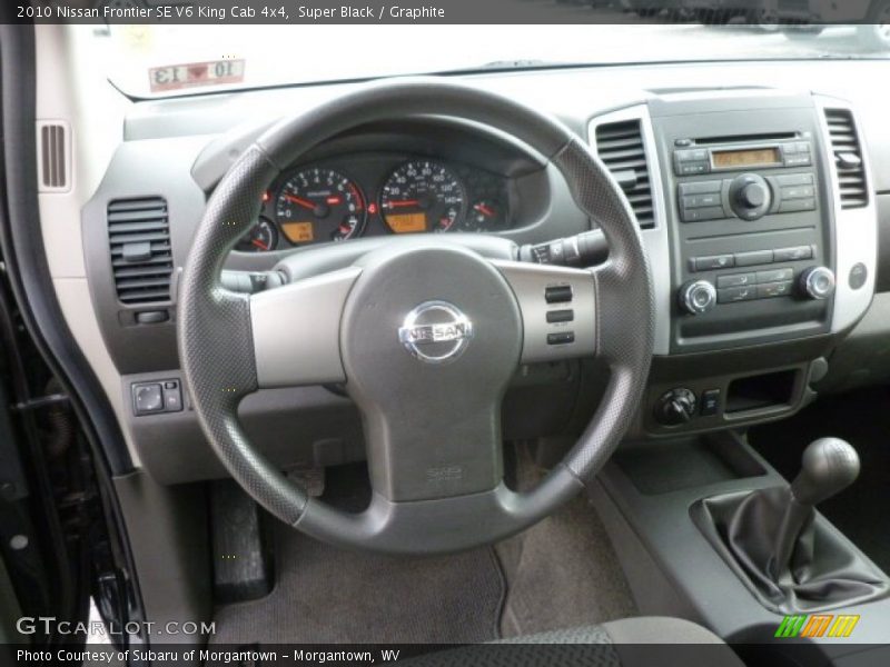 Super Black / Graphite 2010 Nissan Frontier SE V6 King Cab 4x4