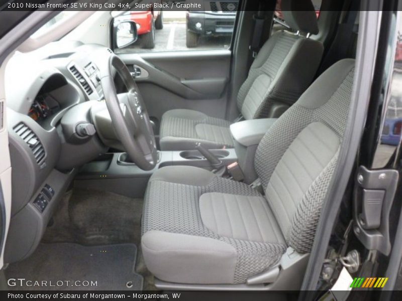 Super Black / Graphite 2010 Nissan Frontier SE V6 King Cab 4x4