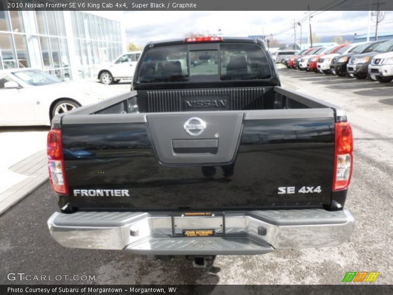 Super Black / Graphite 2010 Nissan Frontier SE V6 King Cab 4x4