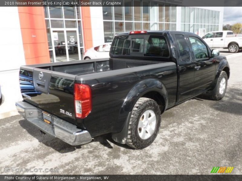 Super Black / Graphite 2010 Nissan Frontier SE V6 King Cab 4x4