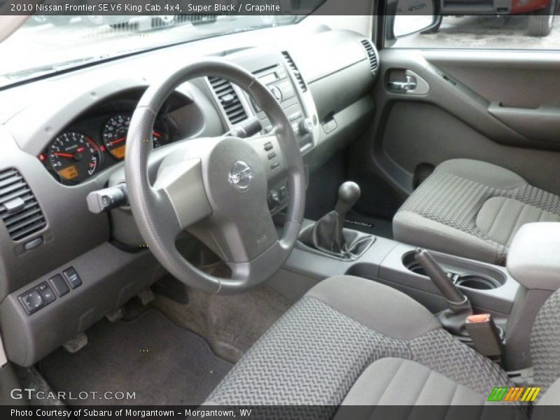 Super Black / Graphite 2010 Nissan Frontier SE V6 King Cab 4x4