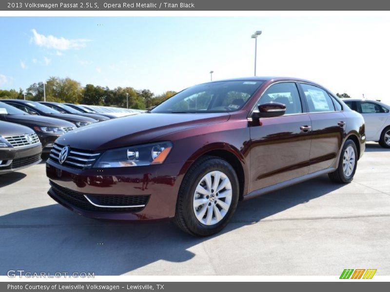 Opera Red Metallic / Titan Black 2013 Volkswagen Passat 2.5L S