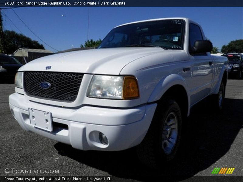 Oxford White / Dark Graphite 2003 Ford Ranger Edge Regular Cab