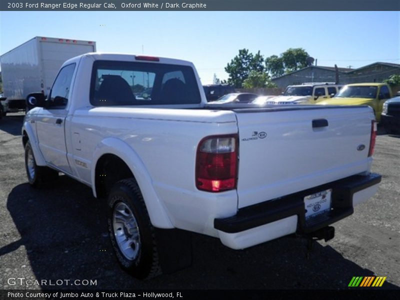 Oxford White / Dark Graphite 2003 Ford Ranger Edge Regular Cab