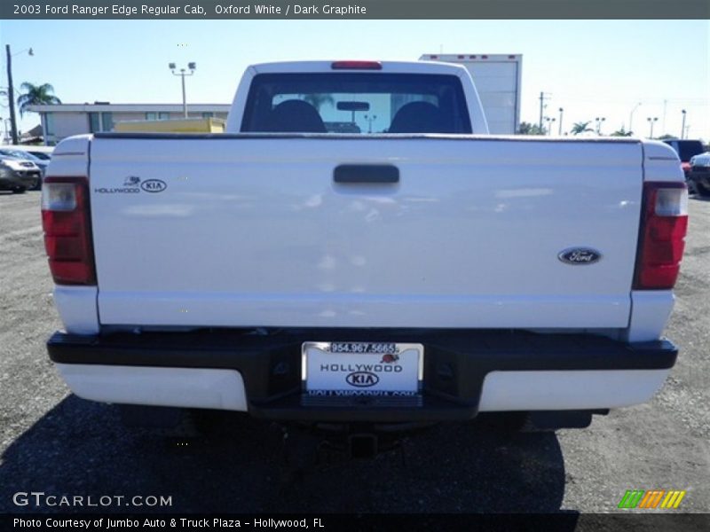 Oxford White / Dark Graphite 2003 Ford Ranger Edge Regular Cab