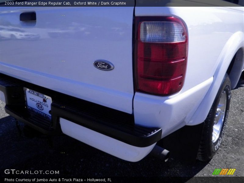 Oxford White / Dark Graphite 2003 Ford Ranger Edge Regular Cab