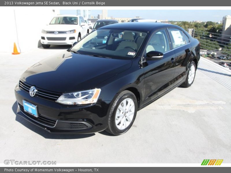 Black Uni / Cornsilk Beige 2013 Volkswagen Jetta SE Sedan