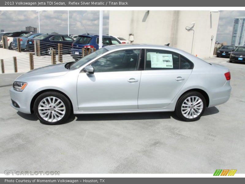 Reflex Silver Metallic / Titan Black 2013 Volkswagen Jetta TDI Sedan