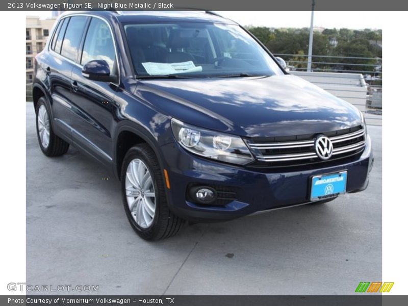 Night Blue Metallic / Black 2013 Volkswagen Tiguan SE