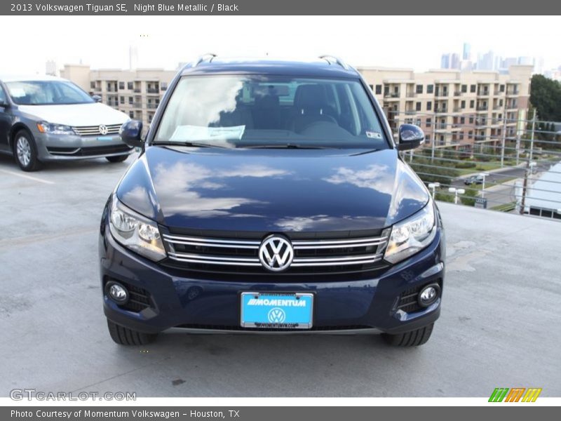 Night Blue Metallic / Black 2013 Volkswagen Tiguan SE