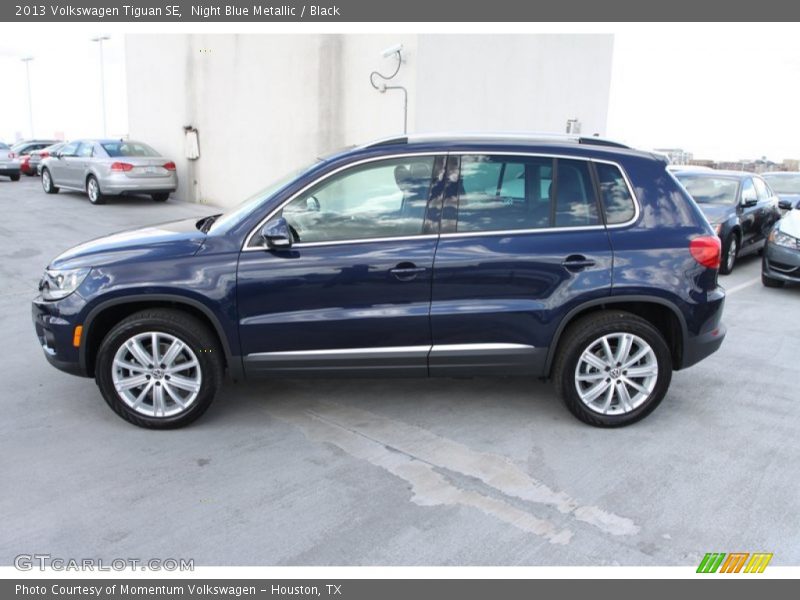 Night Blue Metallic / Black 2013 Volkswagen Tiguan SE