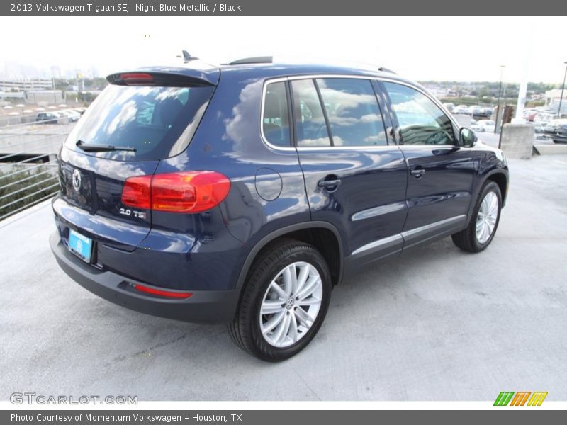 Night Blue Metallic / Black 2013 Volkswagen Tiguan SE