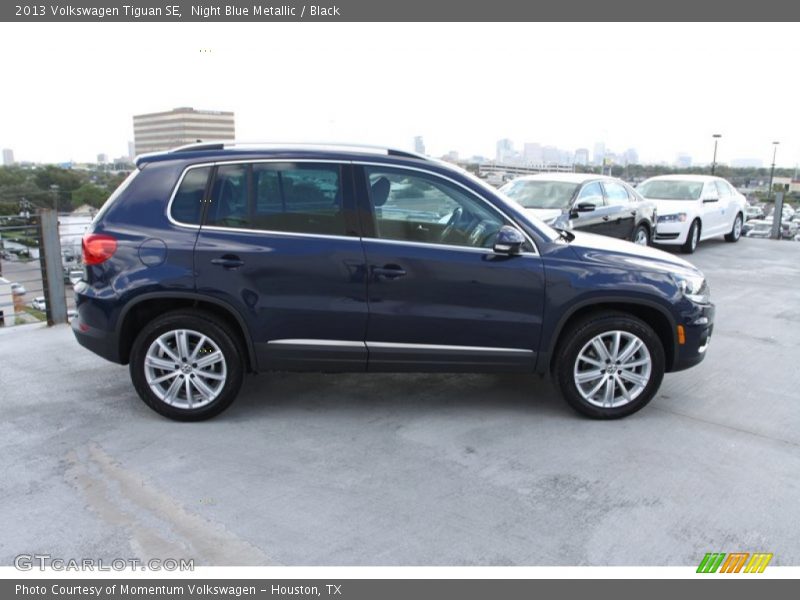 Night Blue Metallic / Black 2013 Volkswagen Tiguan SE