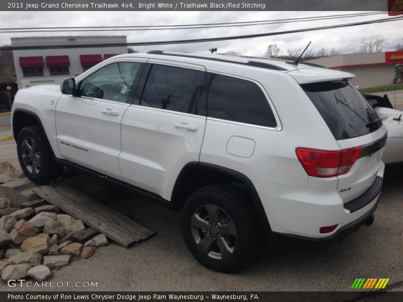 Bright White / Trailhawk Black/Red Stitching 2013 Jeep Grand Cherokee Trailhawk 4x4