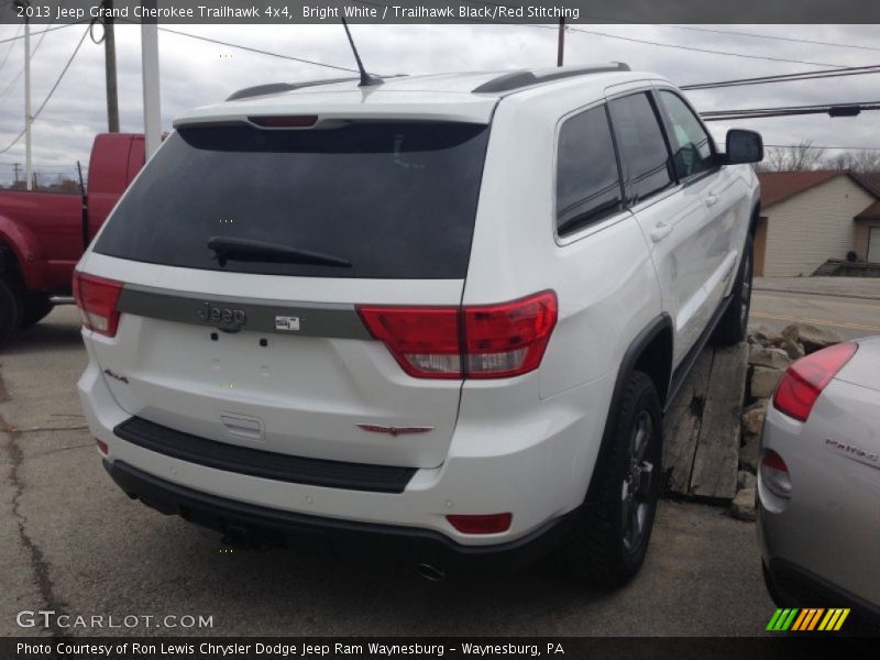 Bright White / Trailhawk Black/Red Stitching 2013 Jeep Grand Cherokee Trailhawk 4x4