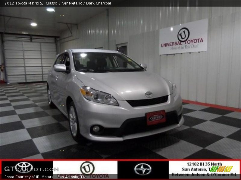 Classic Silver Metallic / Dark Charcoal 2012 Toyota Matrix S
