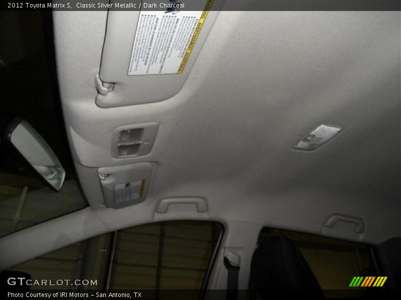 Classic Silver Metallic / Dark Charcoal 2012 Toyota Matrix S