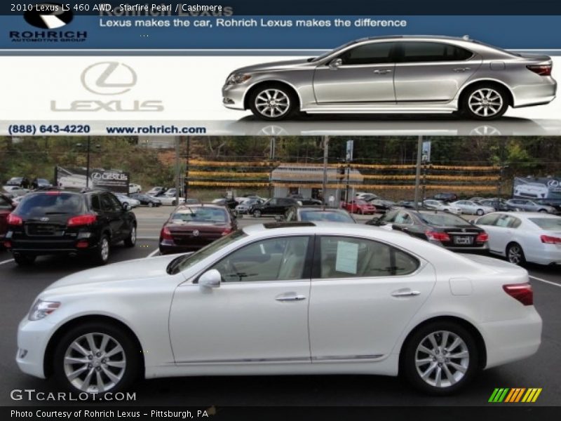 Starfire Pearl / Cashmere 2010 Lexus LS 460 AWD