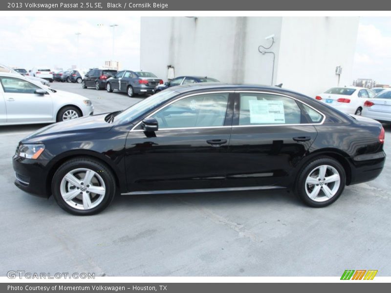 Black / Cornsilk Beige 2013 Volkswagen Passat 2.5L SE