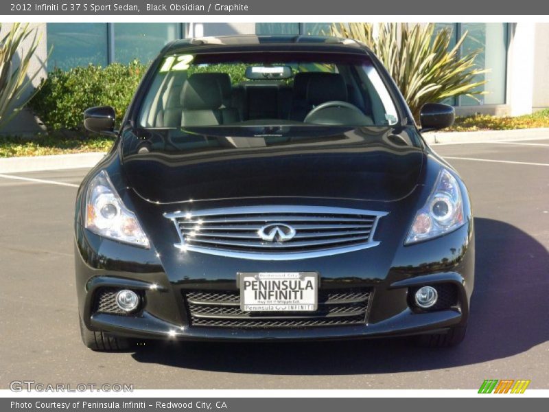 Black Obsidian / Graphite 2012 Infiniti G 37 S Sport Sedan