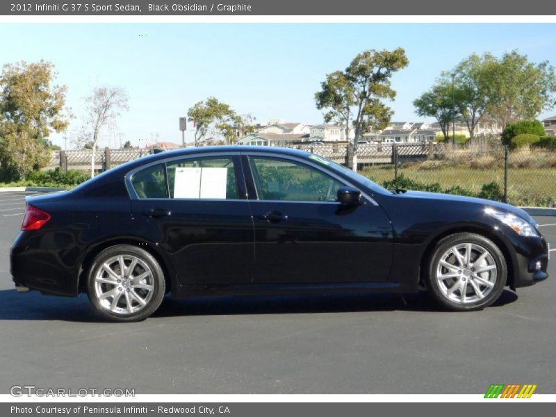 Black Obsidian / Graphite 2012 Infiniti G 37 S Sport Sedan