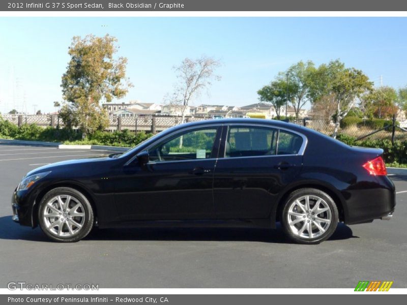 Black Obsidian / Graphite 2012 Infiniti G 37 S Sport Sedan
