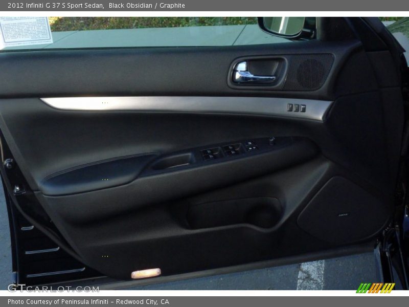 Black Obsidian / Graphite 2012 Infiniti G 37 S Sport Sedan