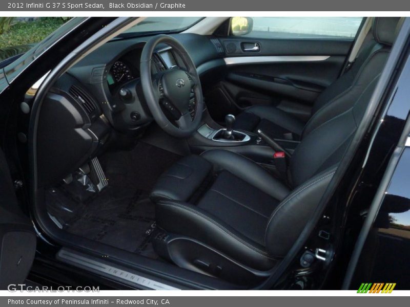 Black Obsidian / Graphite 2012 Infiniti G 37 S Sport Sedan