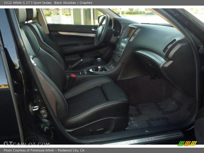 Black Obsidian / Graphite 2012 Infiniti G 37 S Sport Sedan