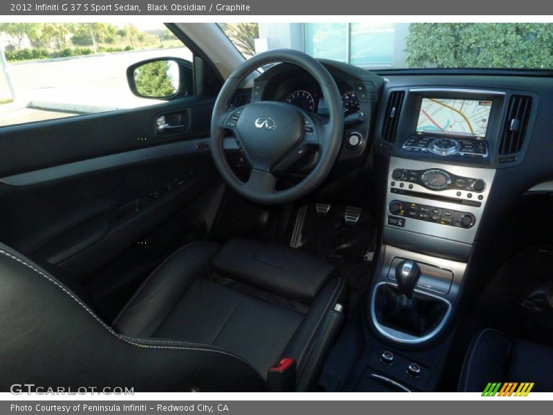 Black Obsidian / Graphite 2012 Infiniti G 37 S Sport Sedan