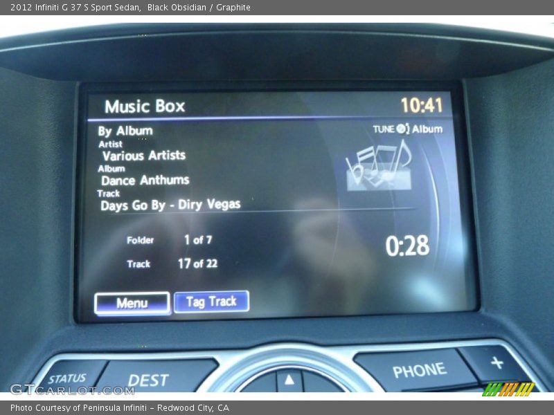 Black Obsidian / Graphite 2012 Infiniti G 37 S Sport Sedan